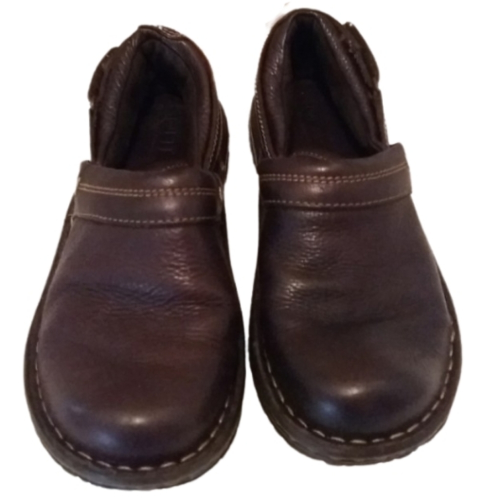 Born Women's Brown Leather Slip-On Loafers